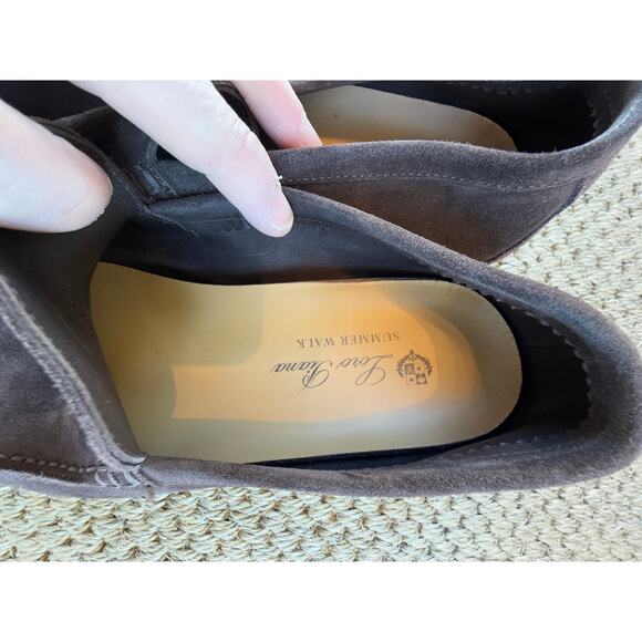 LOWEST $ ONLINE Men’s Loro Piana Brown Suede Summer walk Loafers Size 41 - Picture 7 of 13